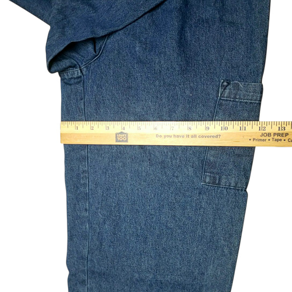 Basic Editions Vintage Denim Capri Pants Sz S Elastic Waist High Rise Pockets - Picture 6 of 10